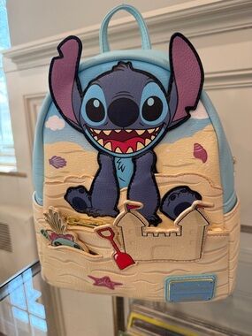 Loungefly Disney Parks Lilo & Stitch Sandcastle Surprise Mini Backpack